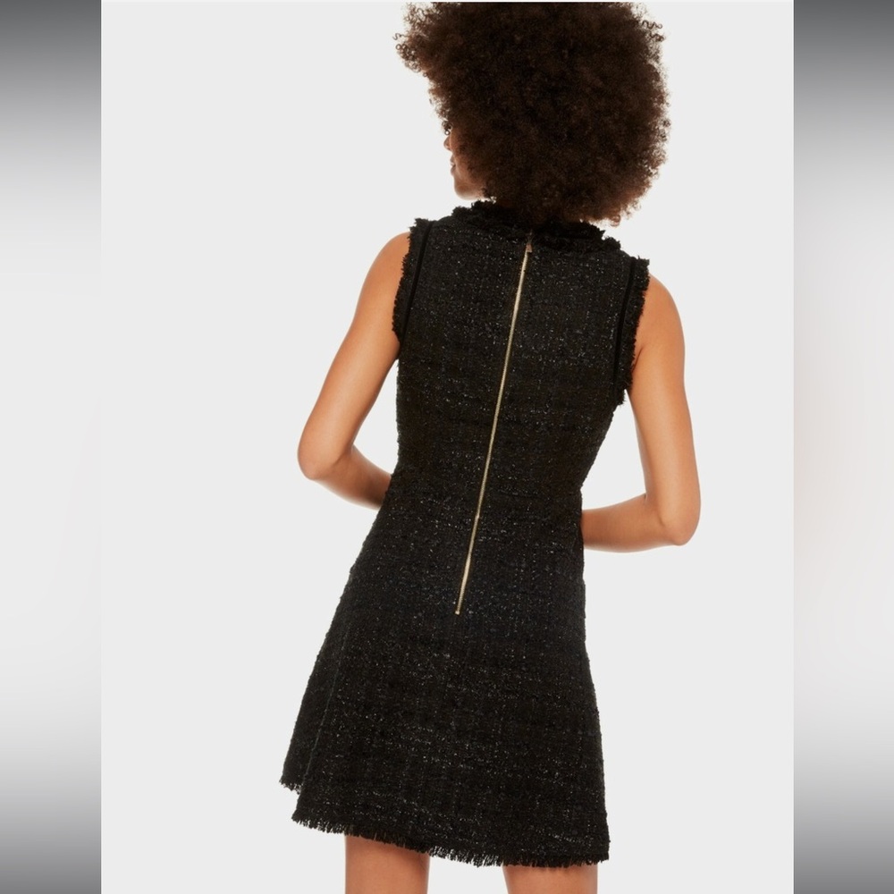 Kate Spade Sparkle Tweed Old Money Preppy Shift Dress- Size 0 - Picture 2 of 13